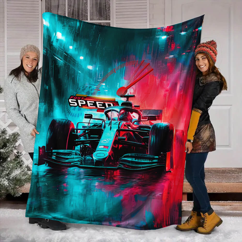 Cozy Sports Car Blanket for Travel