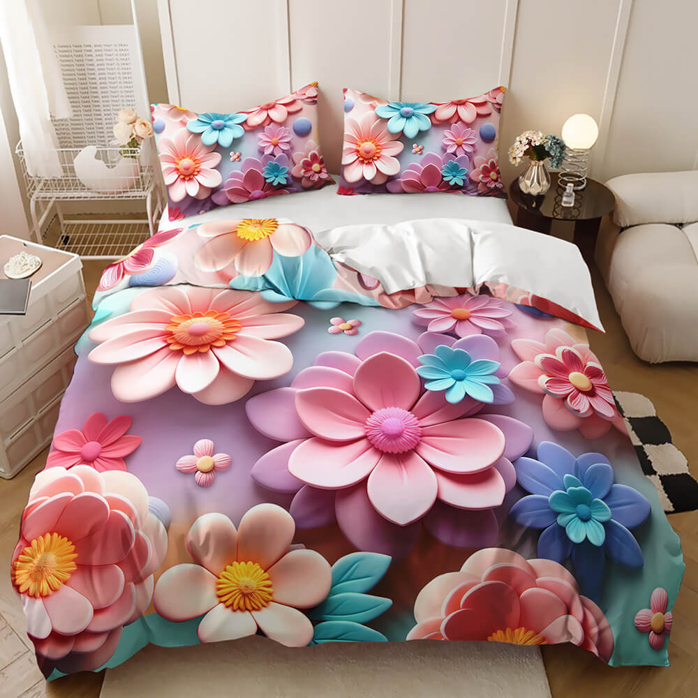 floral bedding set modern bedroom for gift