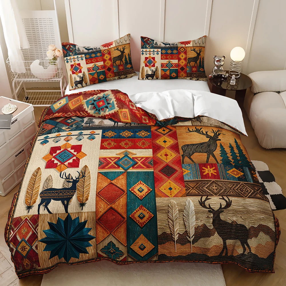 Deer forest animal duvet cover