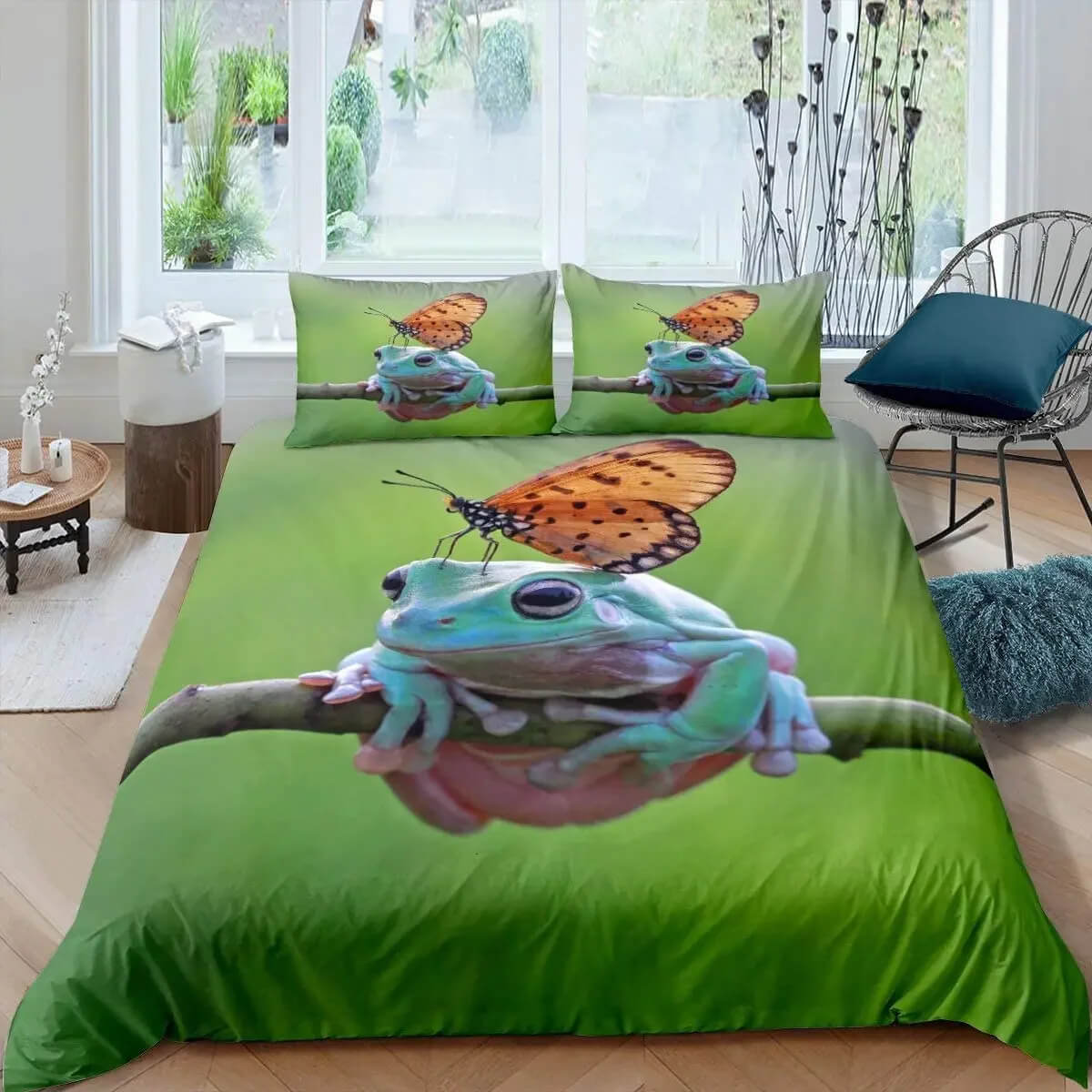 Cute frog kids bedroom