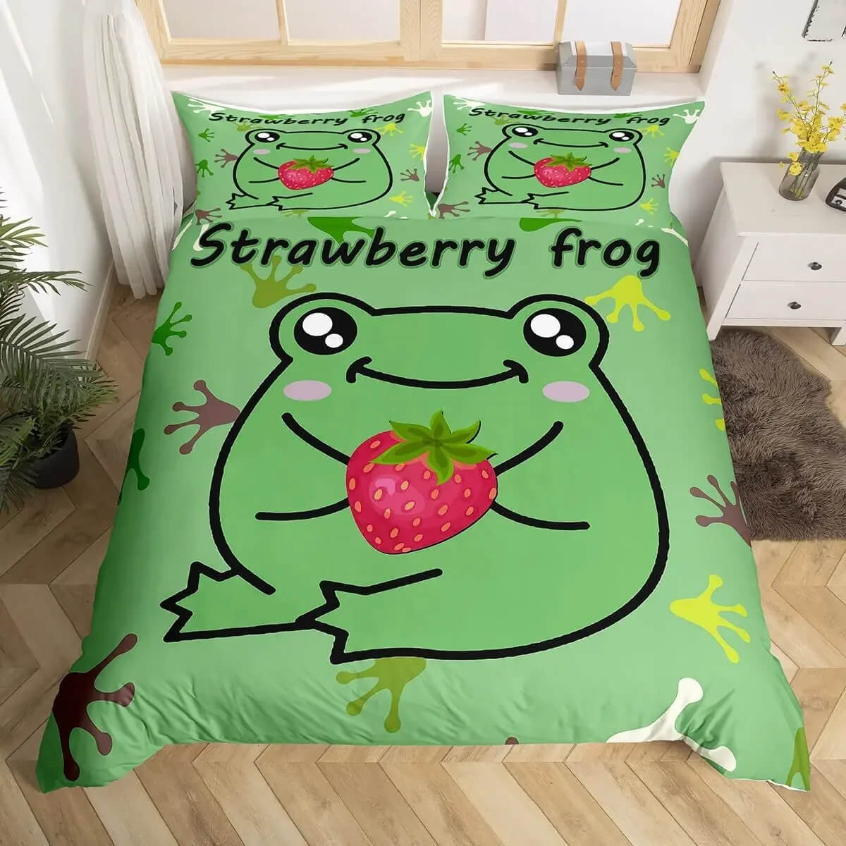 Cartoon frog bedroom decor