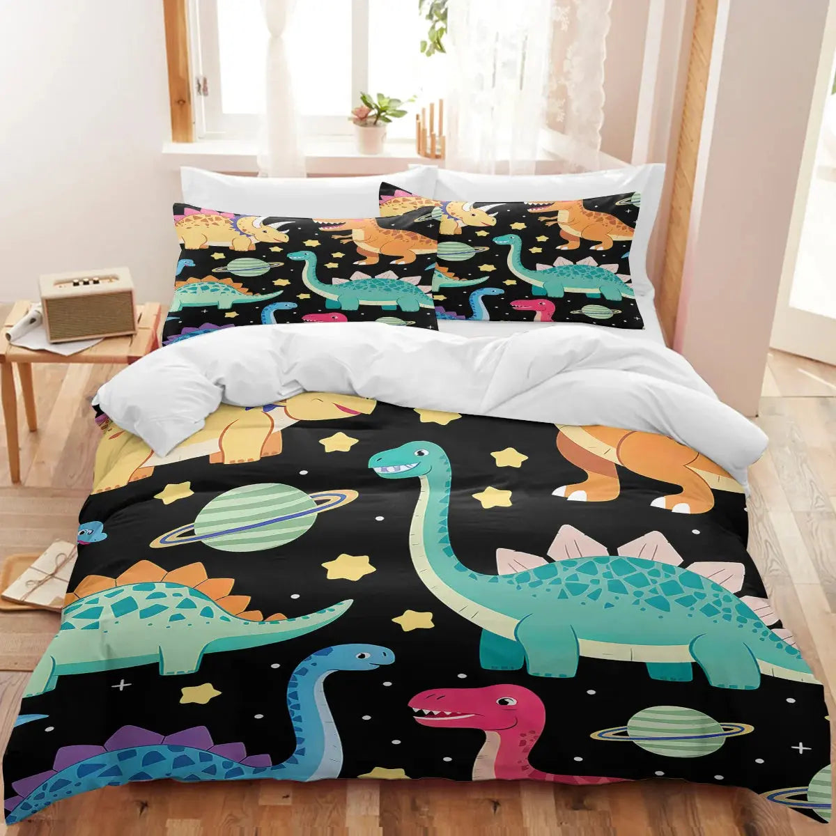 Galaxy Dinosaurs Duvet Cover My Store