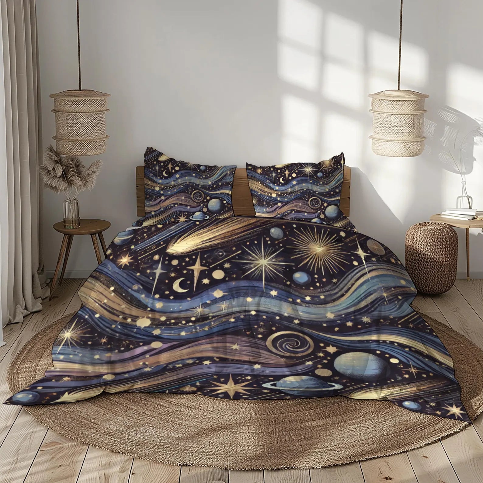 Cosmic duvet cover for astronomy and space enthusiasts