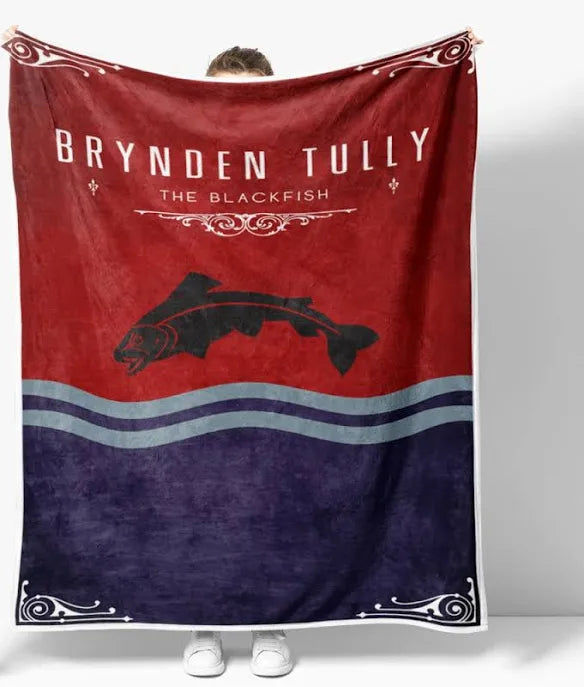 Brynden Tully sigil blanket cozy flannel fabric