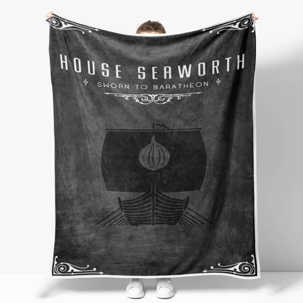 House Seaworth Game of Thrones fan blanket Targaryen design