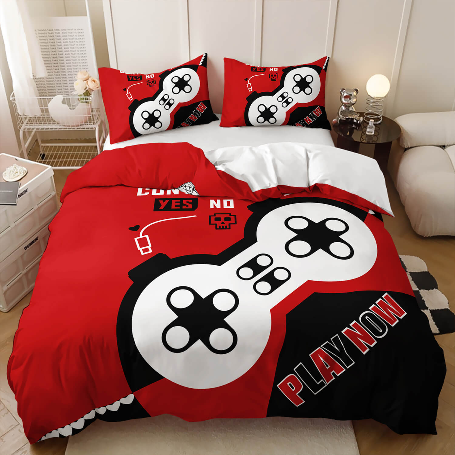 3D gaming console quilt cover