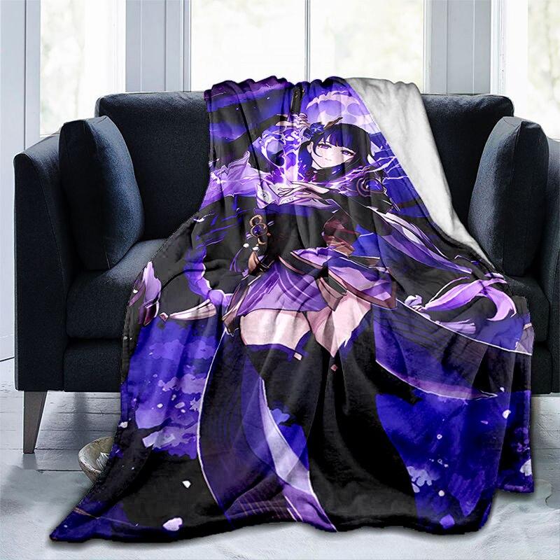 Anime gaming blanket soft warm flannel throw