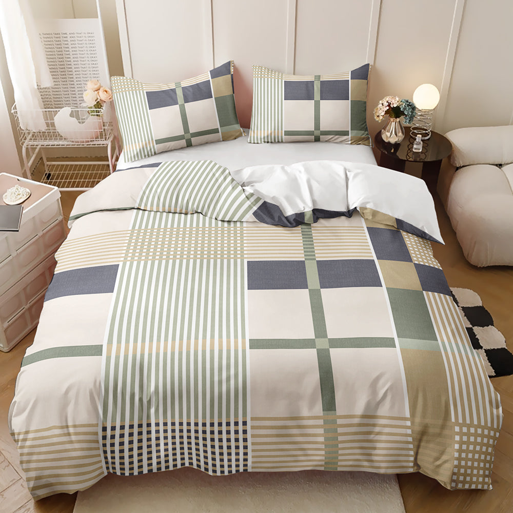 Abstract geometric duvet cover