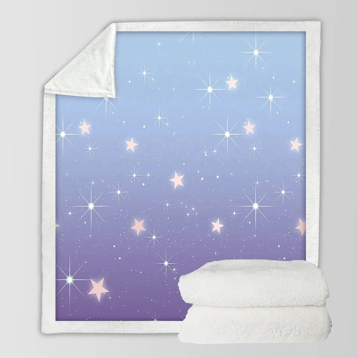 Glitter Stars Throw Blanket My Store