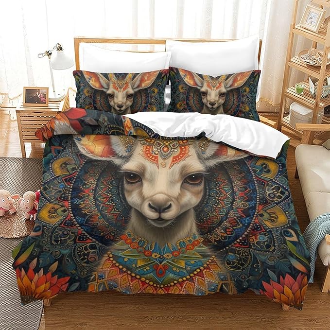 bohemian design goat farmhouse bedding smooth texture