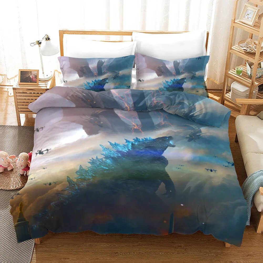 godzilla duvet cover HD print bedding