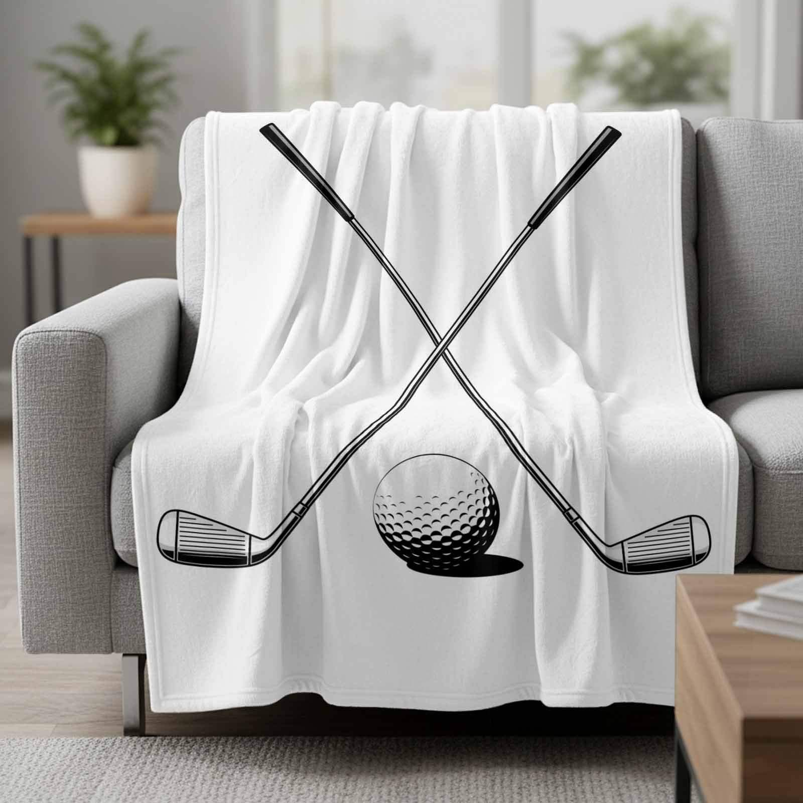 golf lover gift cozy throw blanket