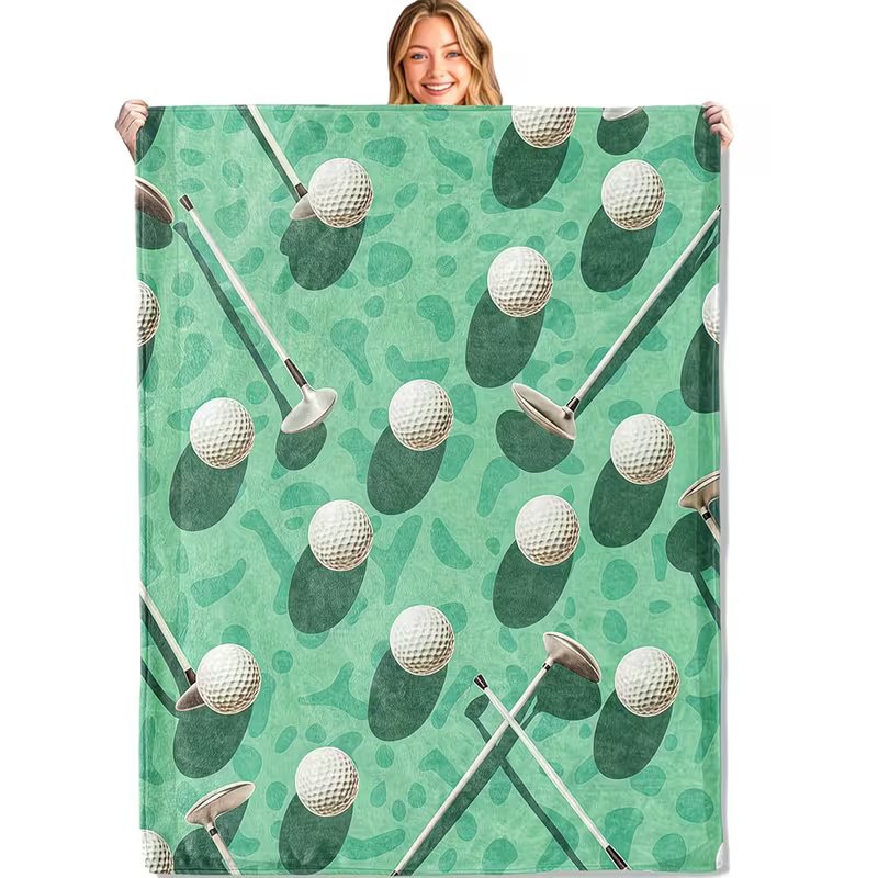 golf blanket for couch and bedroom decor