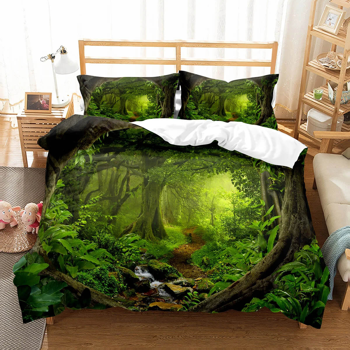 Forest trees bedding set bedroom decor