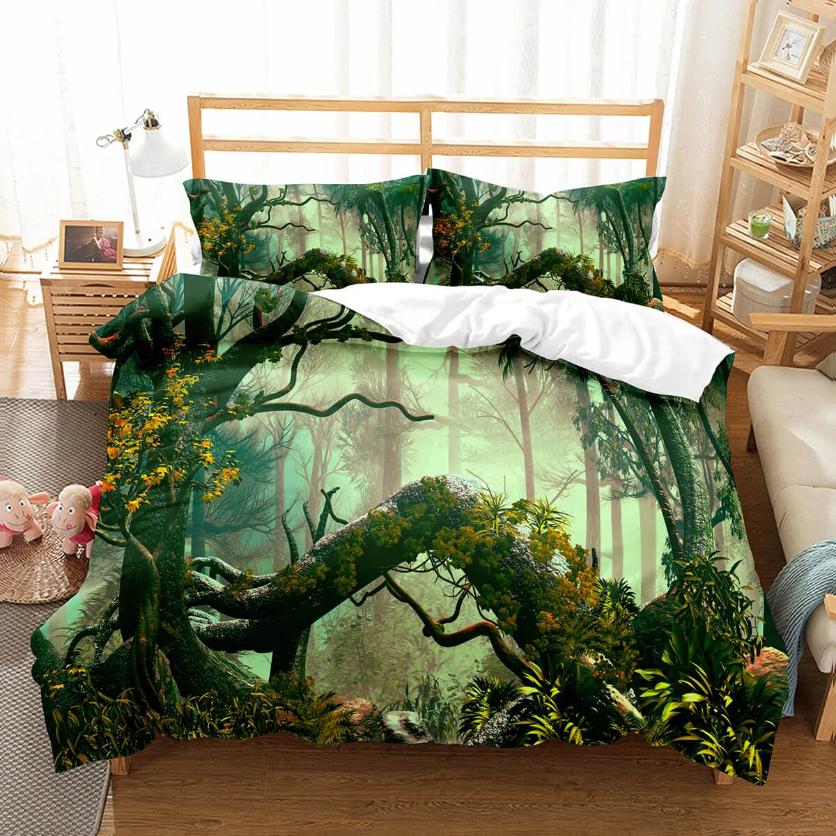 Natural landscape duvet cover set