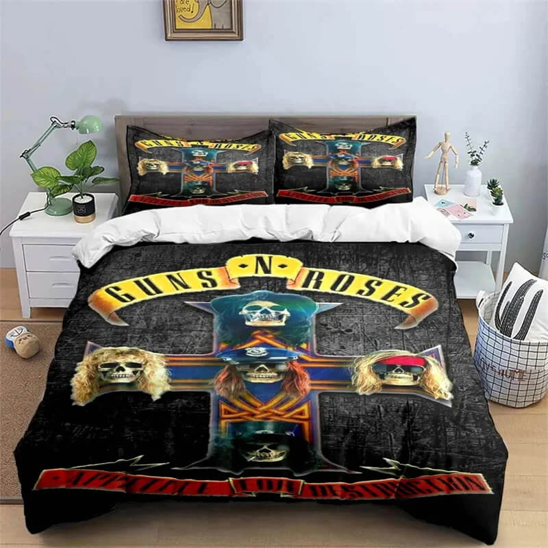 Guns N’ Roses bedding modern decor