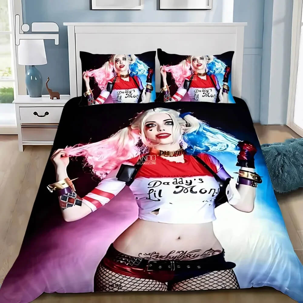 Joker Harley Quinn bedroom decor bedding