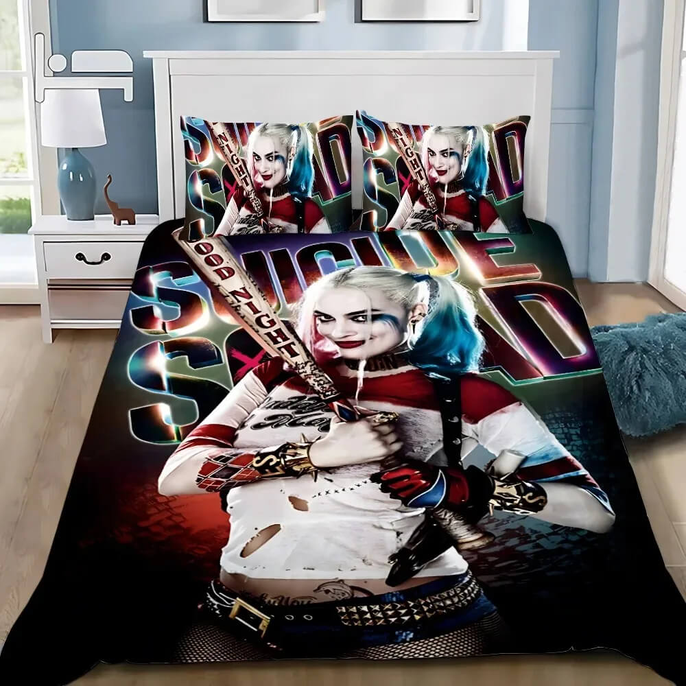 Harley Quinn Joker fan gift bedding
