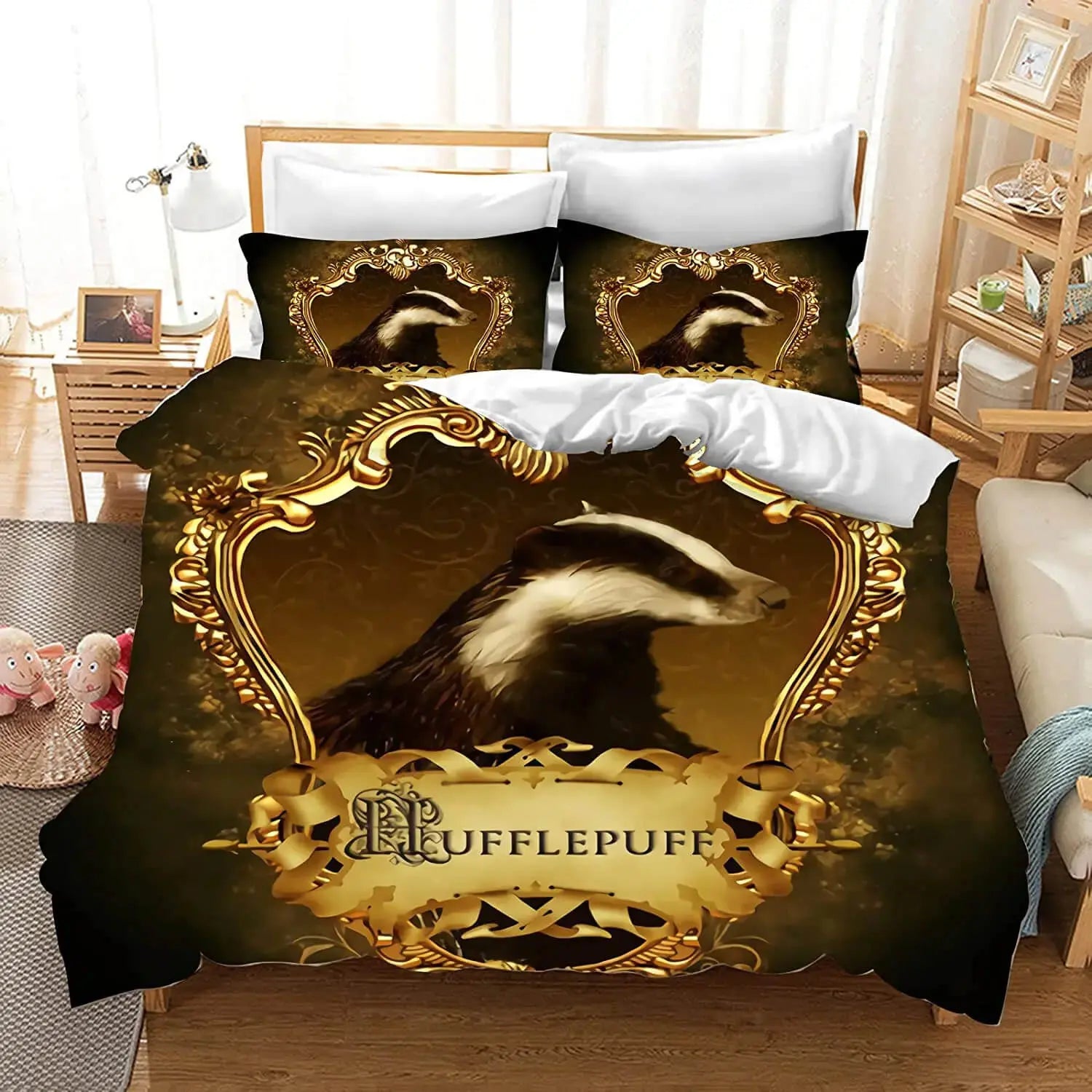 Harry Potter Hogwarts Hufflepuff Bedding Cover Set