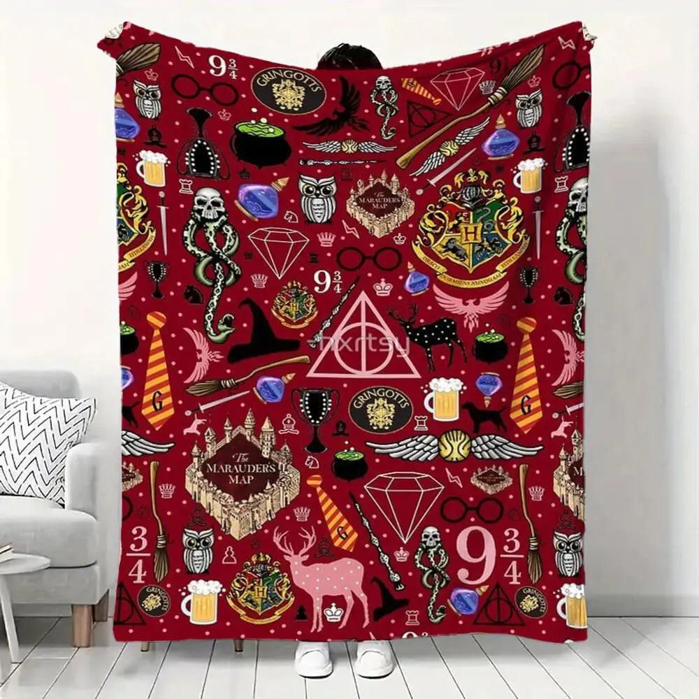 Harry Potter Hogwarts Kids Sofa Throw Blanket