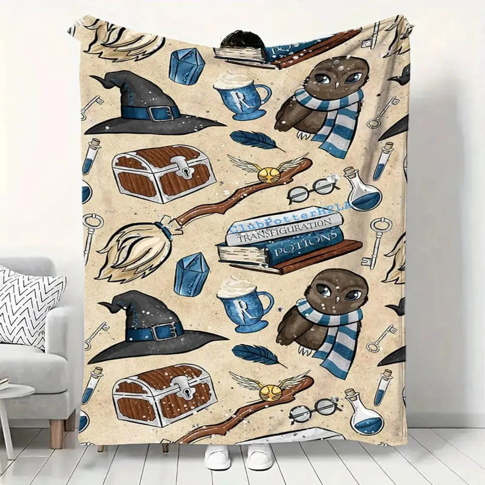 Harry Potter Hogwarts Kids Fashion Gift Throw Blanket