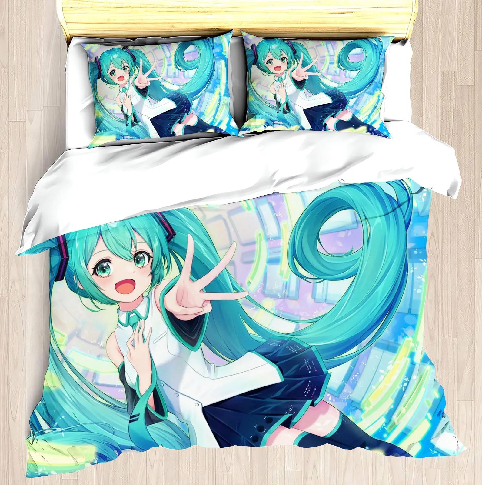 Hatsune Miku anime cartoon bedding