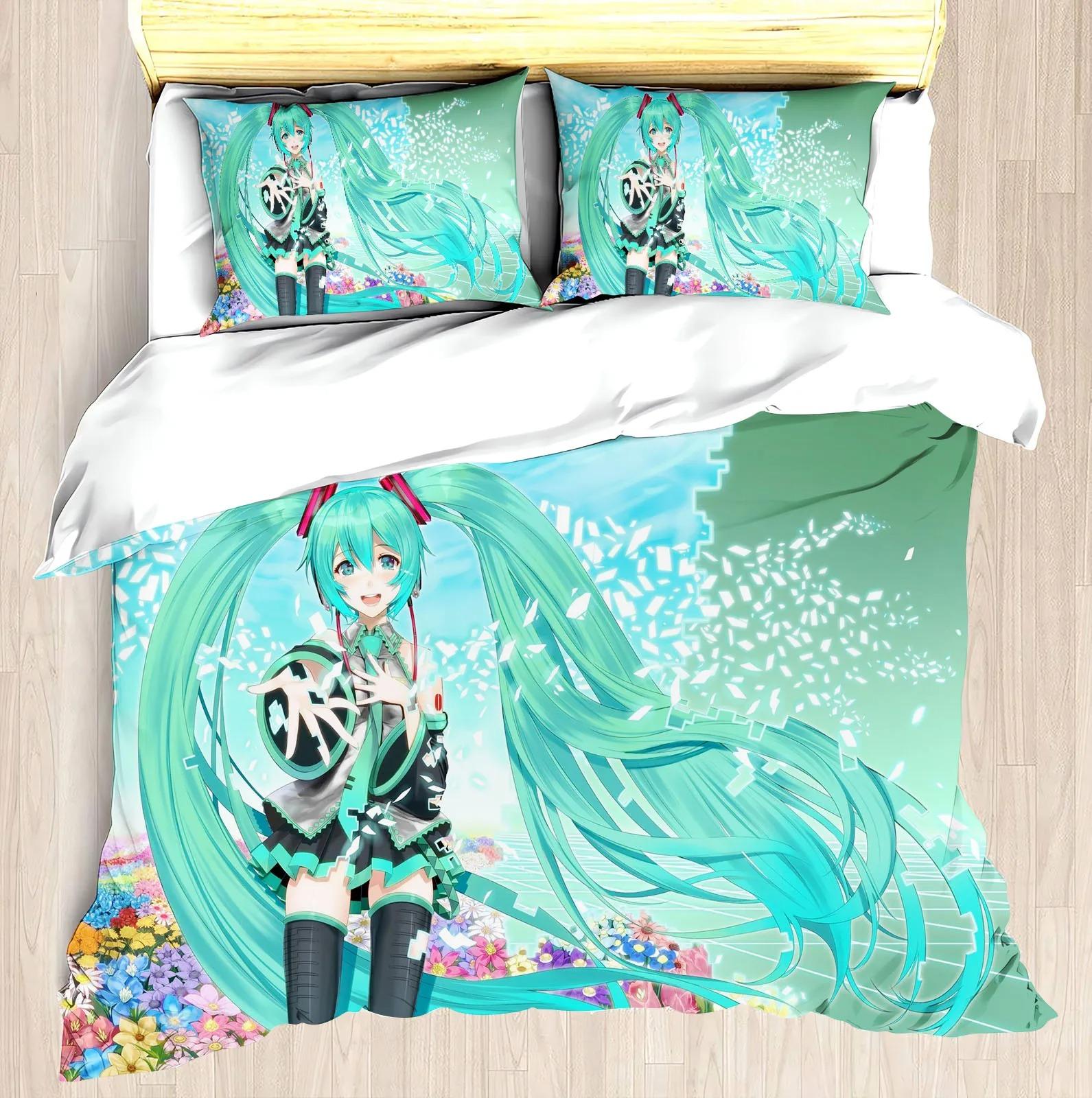 Hatsune Miku polyester microfiber doona cover