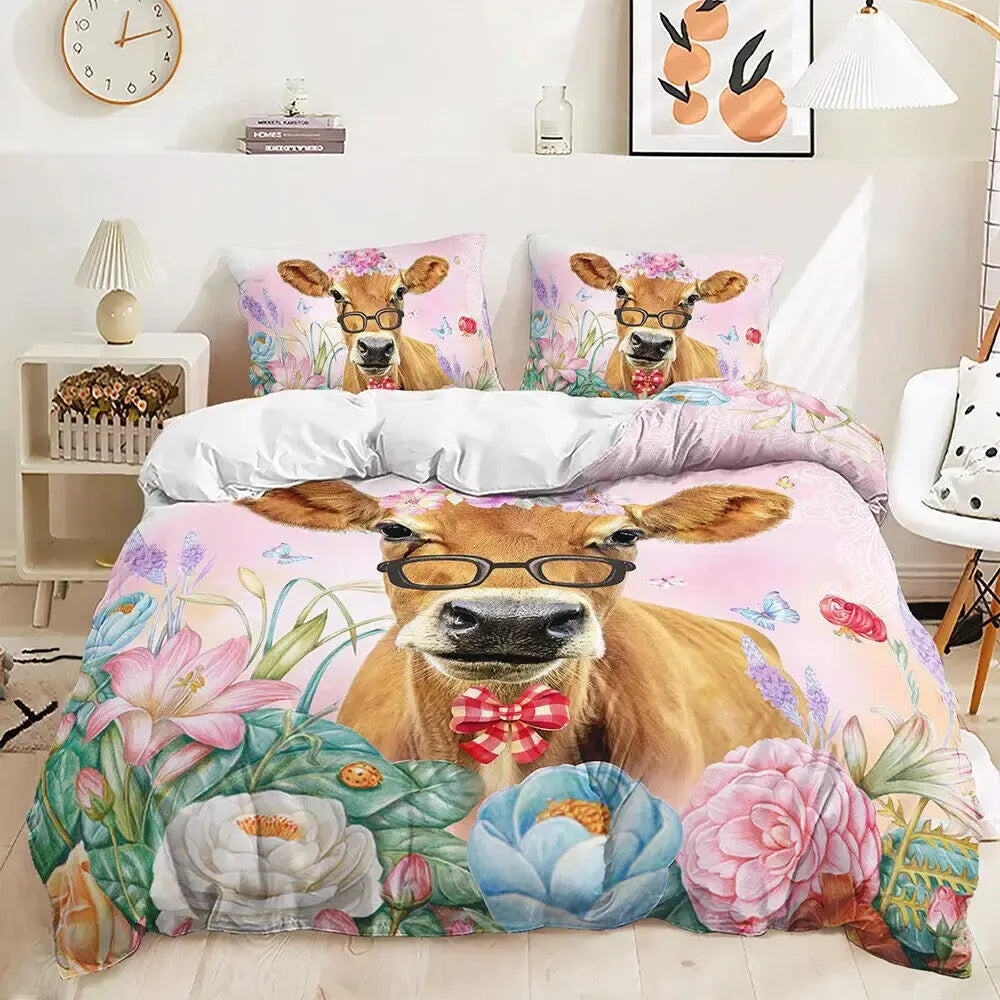 Highland Cow Kids Bed Sheet