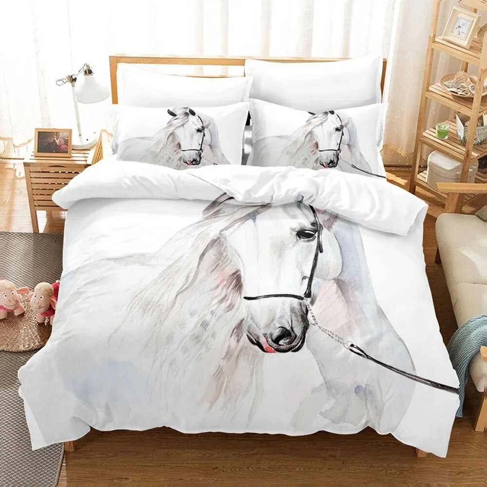 Kids horse bedroom bedding