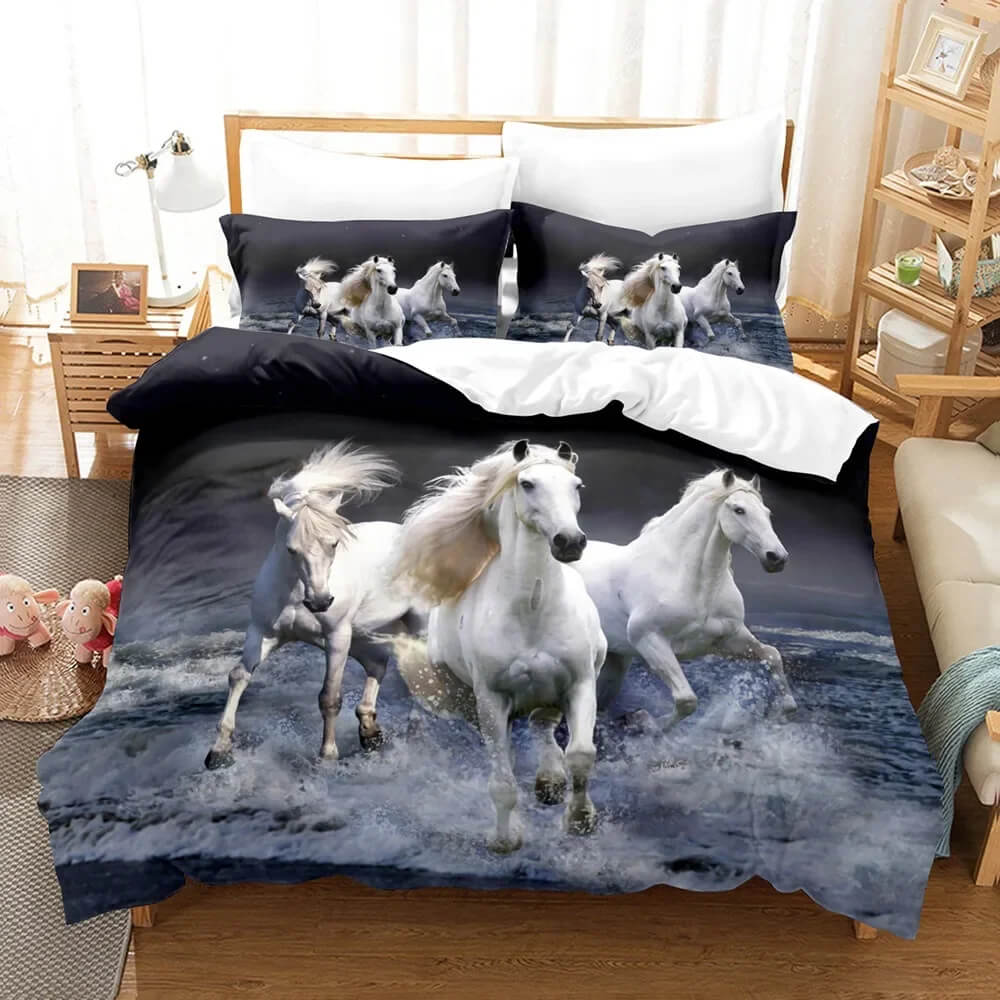 Rustic horse bedding set