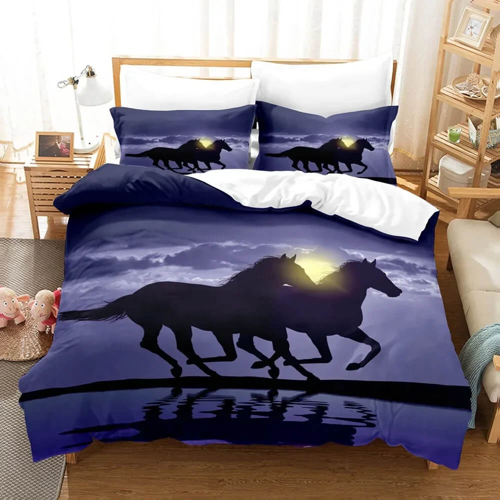 Horse animal bedding aesthetic room