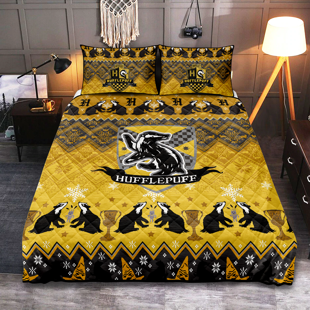 hufflepuff harry potter bedroom decor bedding