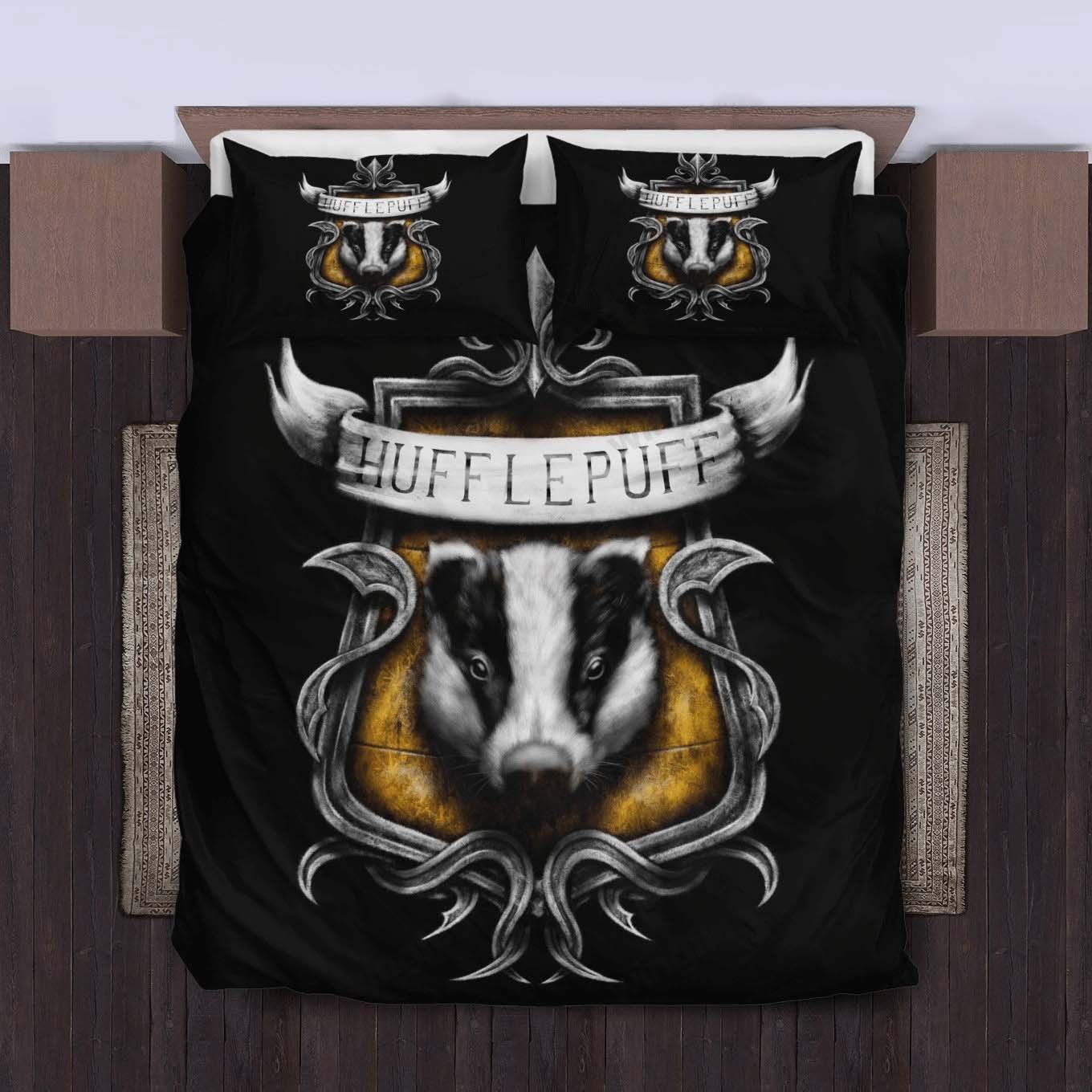 hufflepuff harry potter kids bedding wizard hogwarts bedroom decor bedding