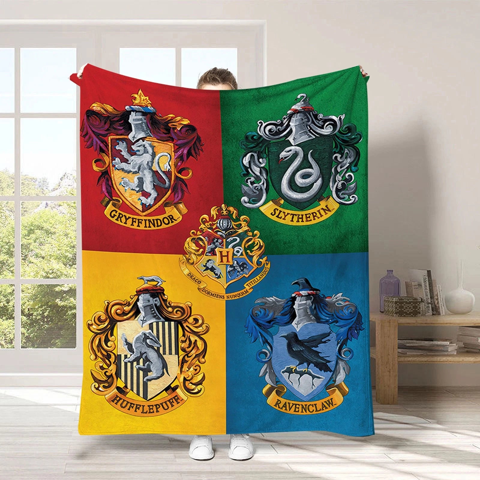 Hufflepuff throw blanket for couch