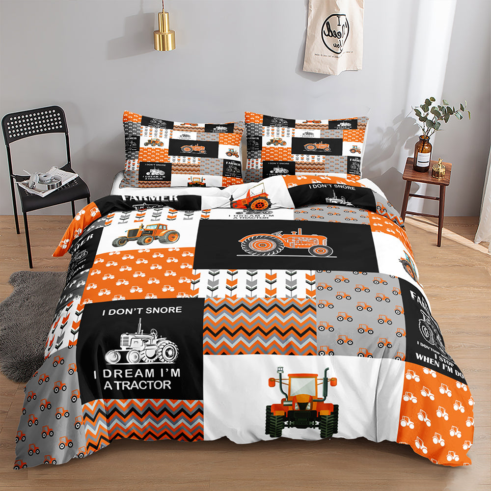 truck themed kids doona cover