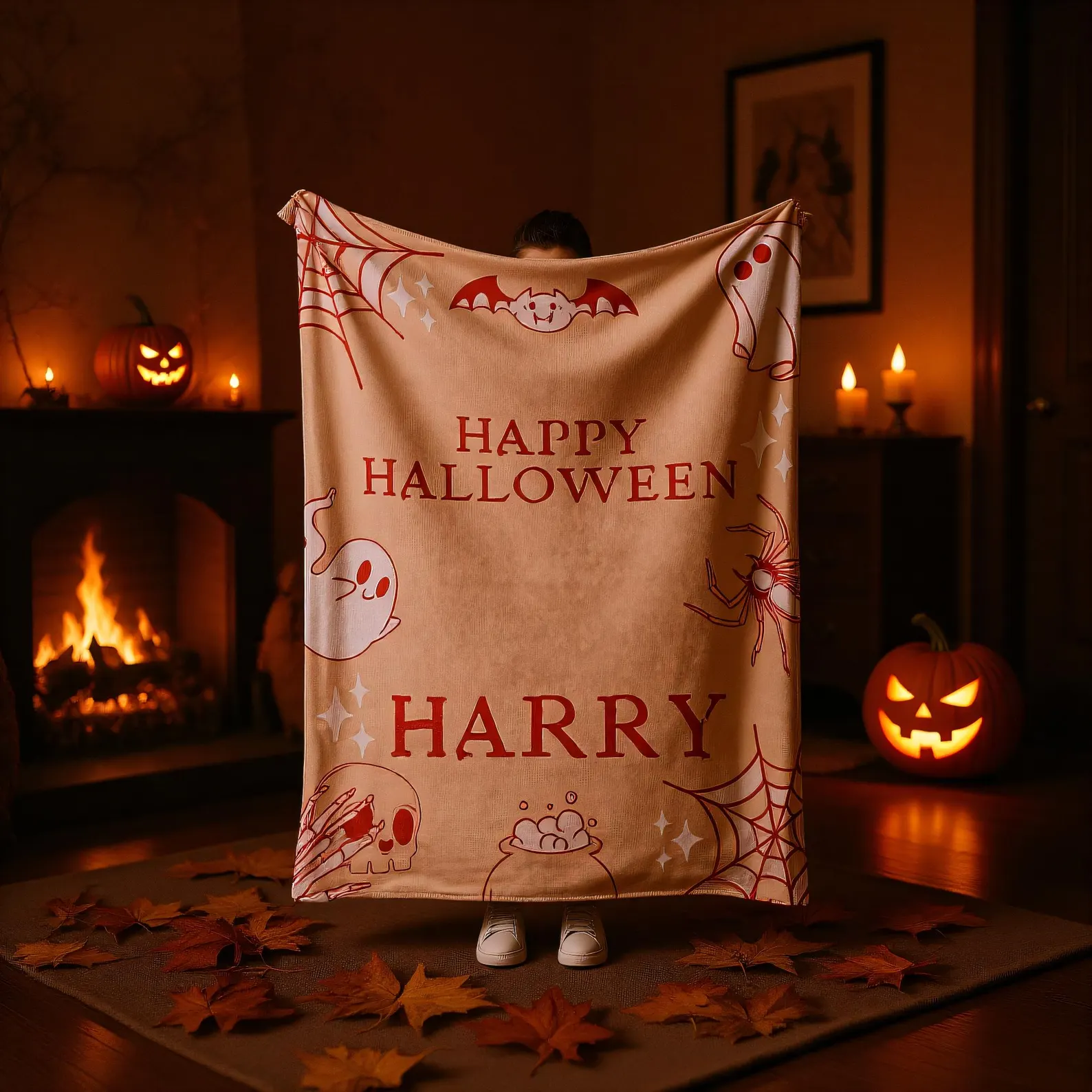 Kids Halloween Throw