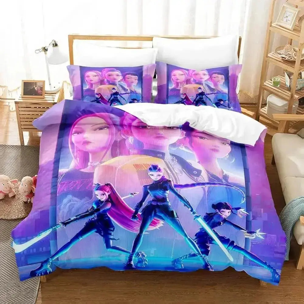 Kpop Demon Hunters Duvet Cover