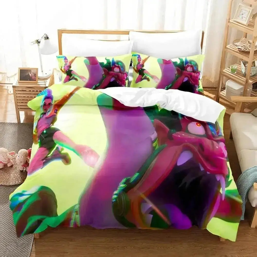 Kpop Demon Hunters Anime Kids Duvet Cover
