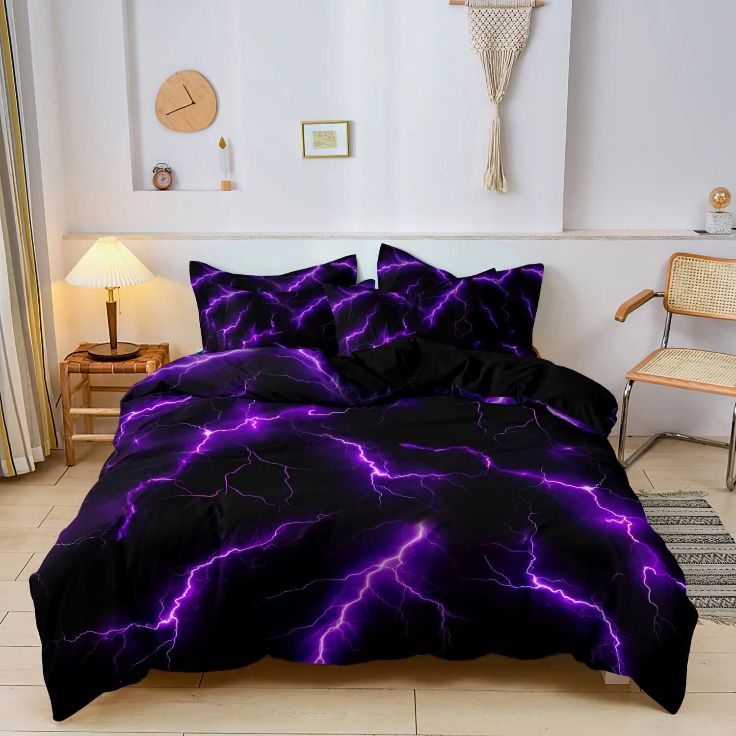 lightning thunder bedding kids room