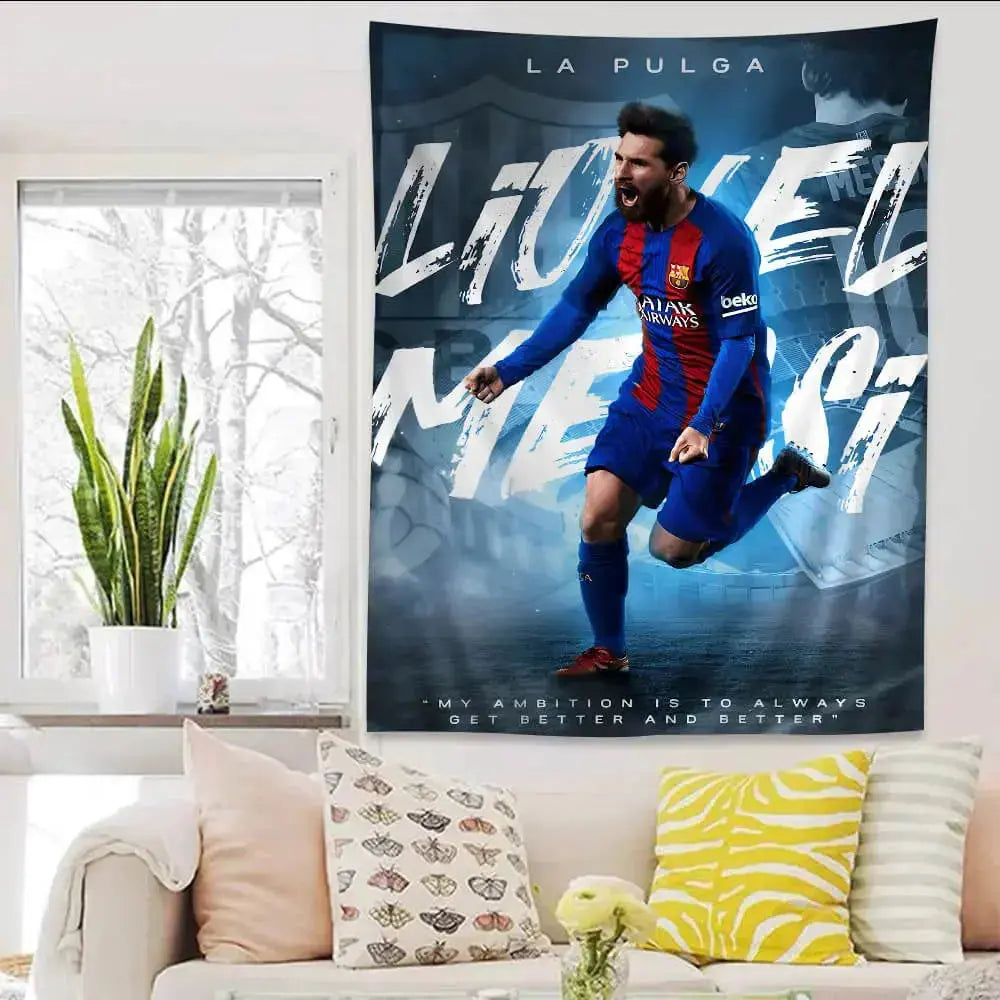Lionel Messi Wall Tapestry Zirconic