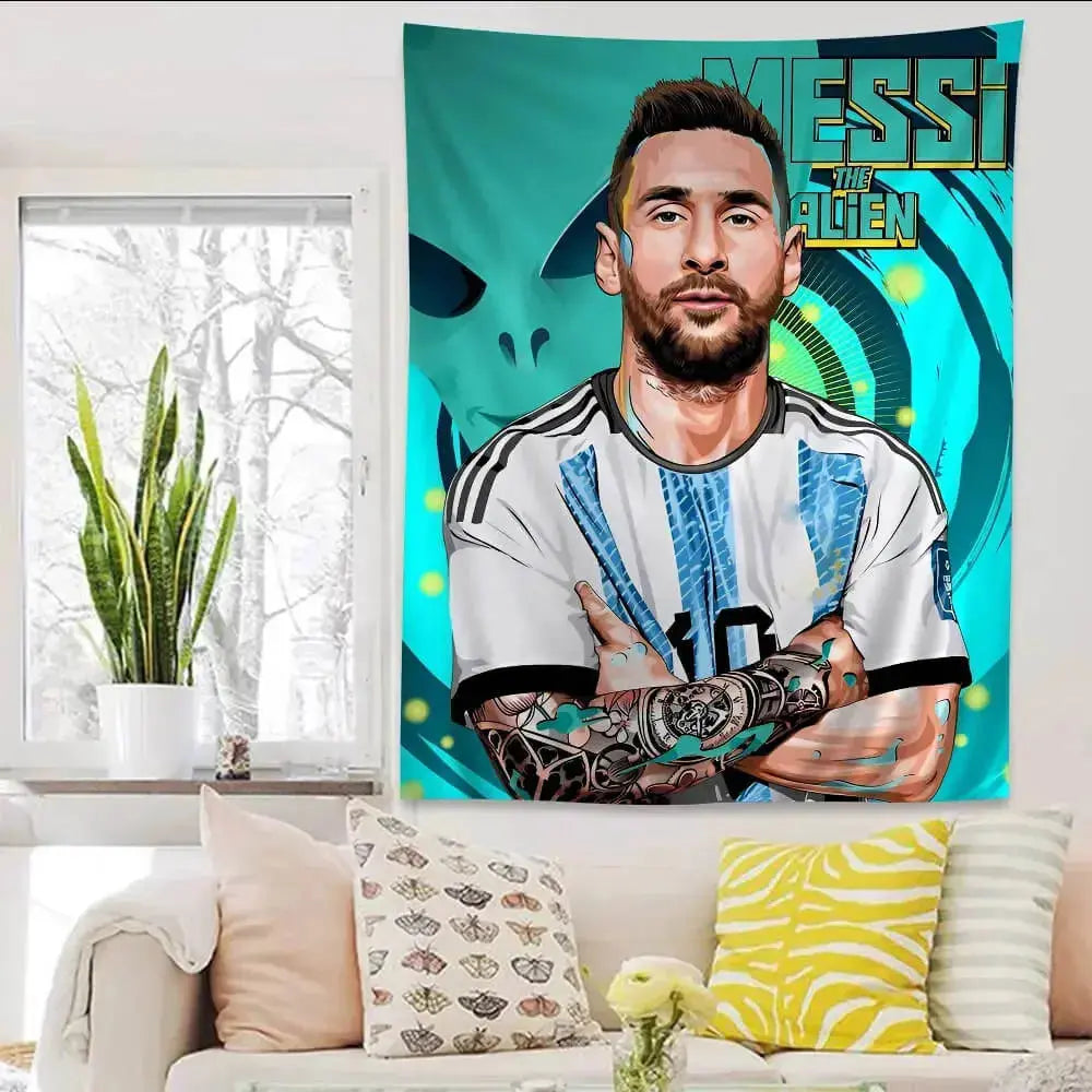 Lionel Messi Wall Tapestry Zirconic