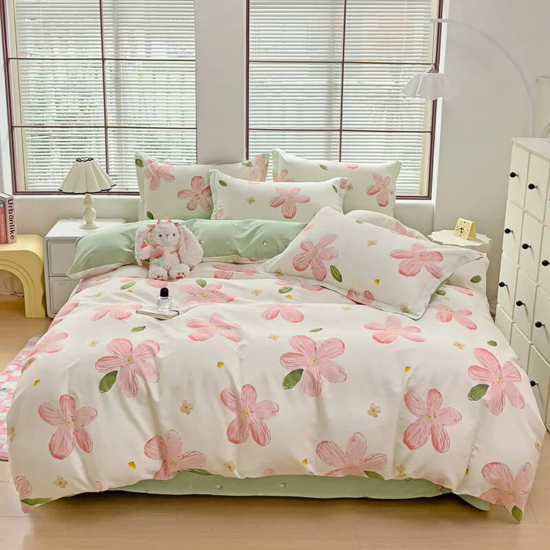 Pink Floral bedding set