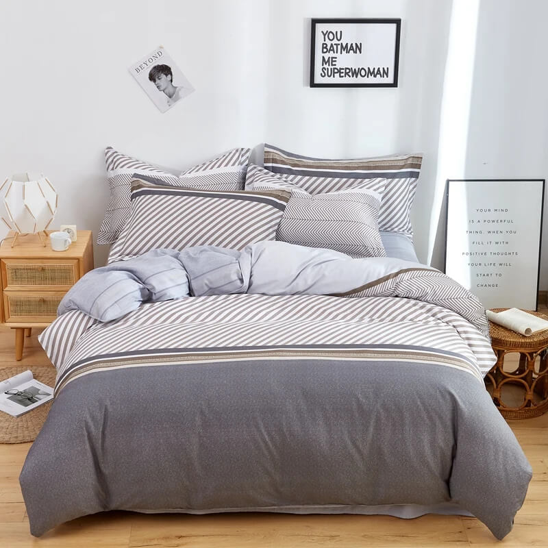 Hotel-inspired Gray doona cover