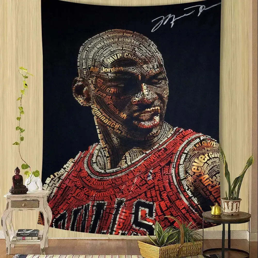 Michael Jordan Basketball Adults Wall Tapestry Zirconic