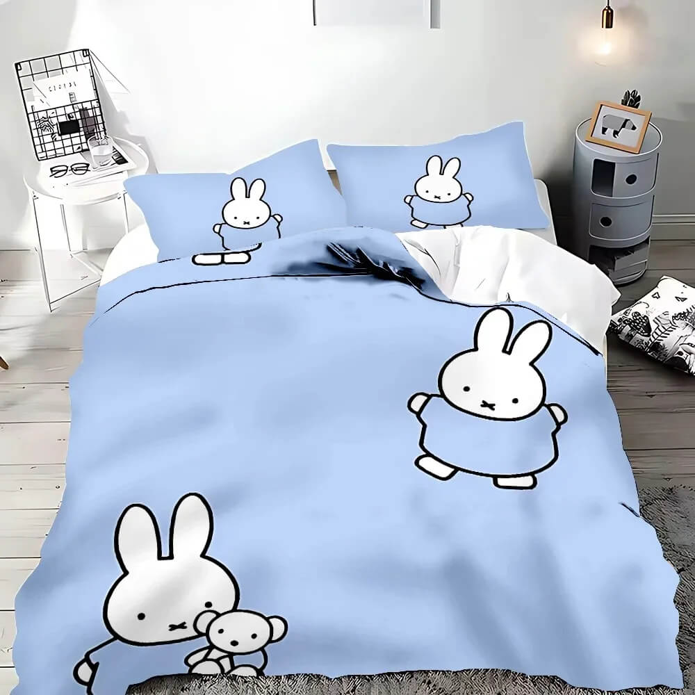 Miffy bedding close up fabric