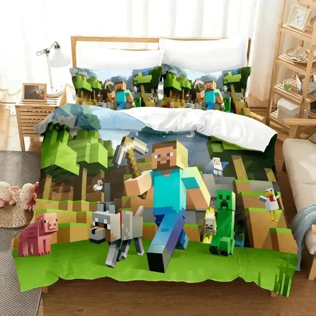 Minecraft Gaming Duvet Cover Zirconic