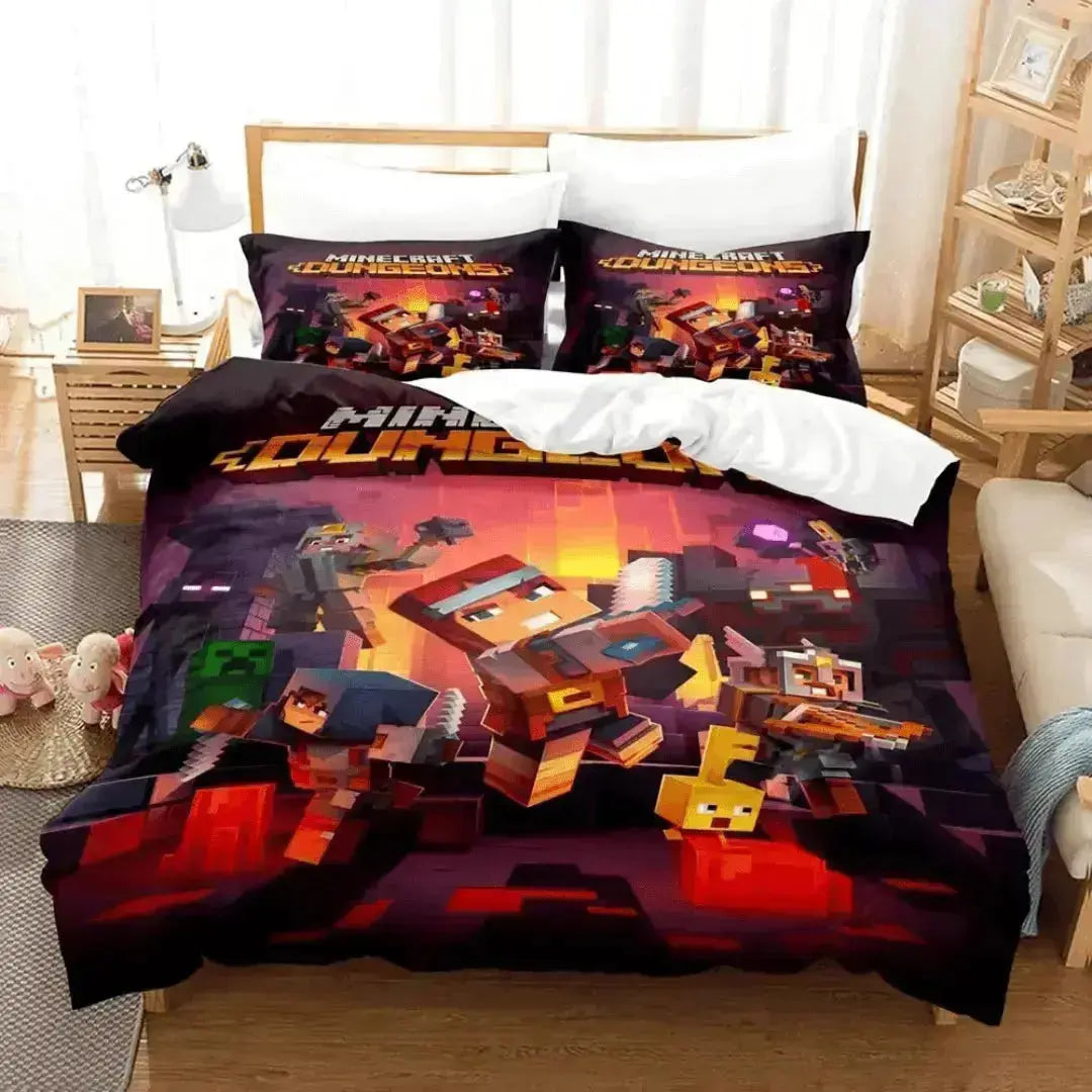 Minecraft Gaming Quilt Cover Zirconic