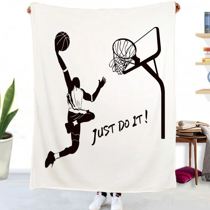 Basketball fan gift soft fleece blanket