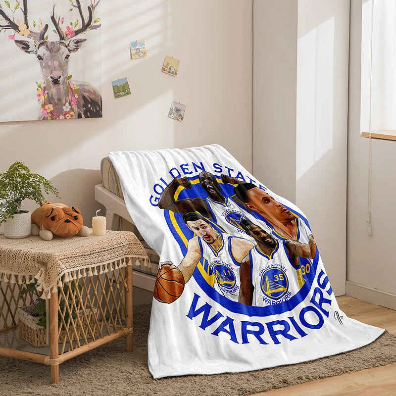 Luxury flannel blanket with NBA team design