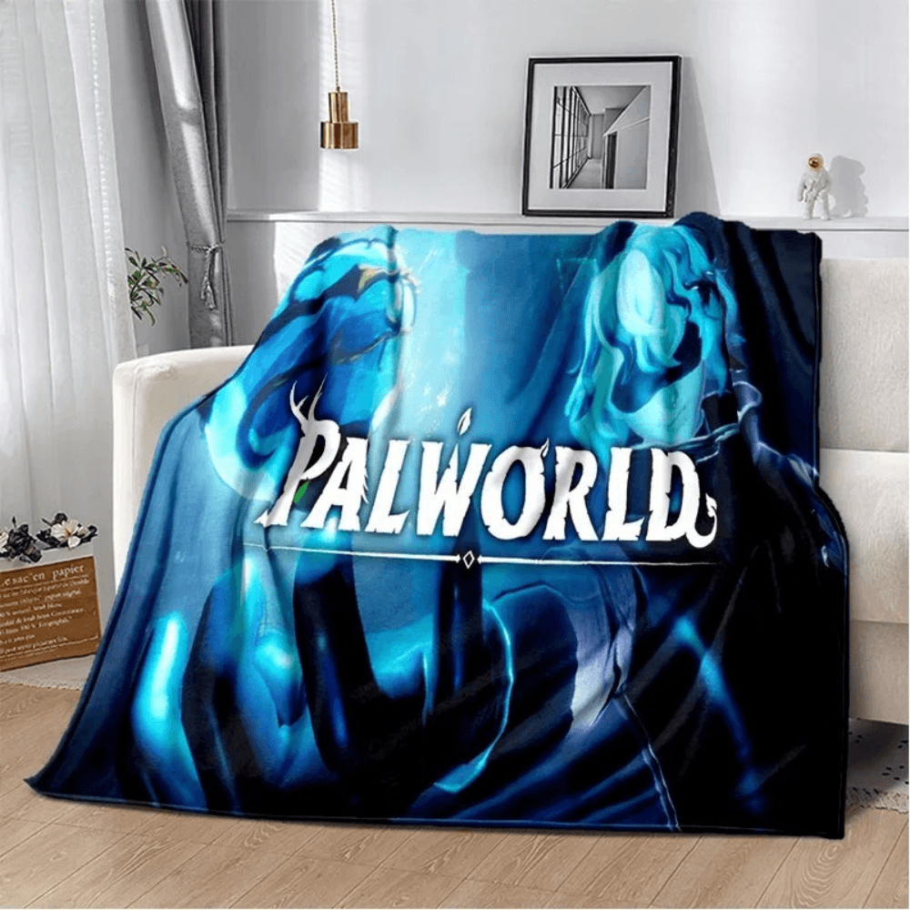 Soft cozy Palworld blanket for bedroom